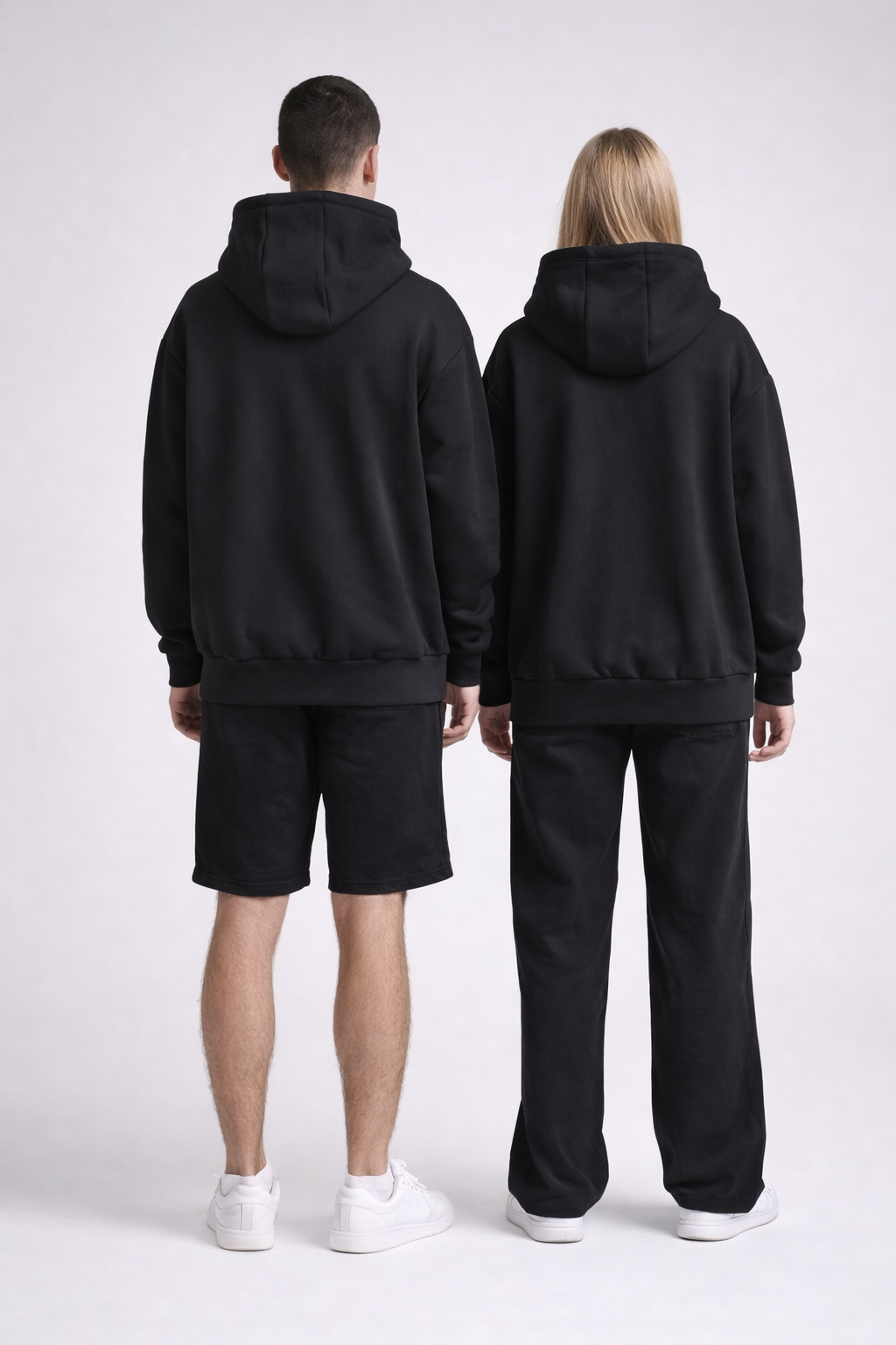 Oversize mikina – zadní pohled